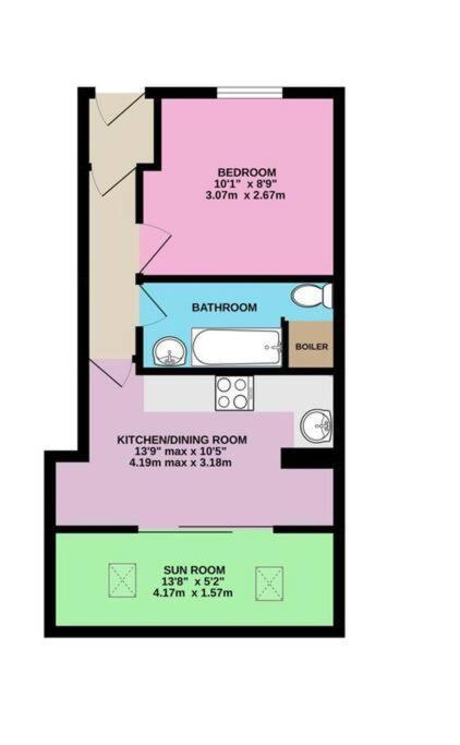Apartment In Central エクスマウス エクステリア 写真